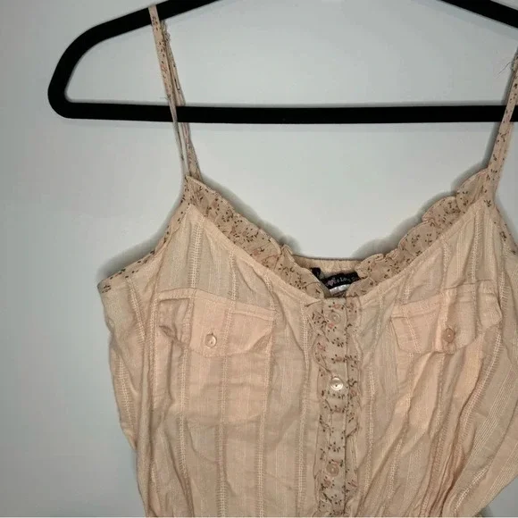 VINTAGE Cottage Core Love Squared Pink Floral Blouse - Picture 6 of 8